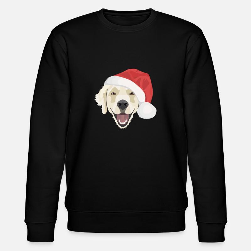 Golden Retriever Joyeux Noël - Sweat bio CHANGER Stanley/Stella Unisexe - noir