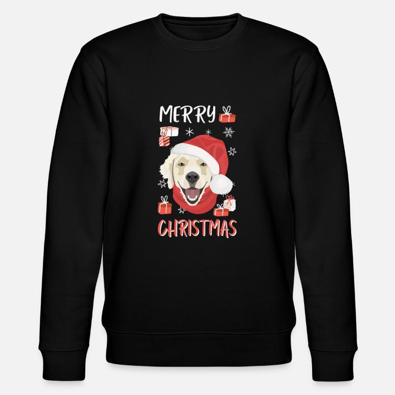 Golden Retriever Joyeux Noël - Sweat bio CHANGER Stanley/Stella Unisexe - noir