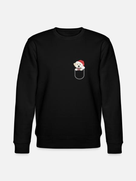 Labrador Merry Christmas - Stanley/Stella CHANGER Unisex Organic Sweatshirt - black