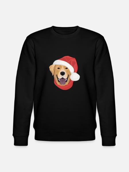 Labrador Merry Christmas - Stanley/Stella CHANGER Unisex Organic Sweatshirt - black