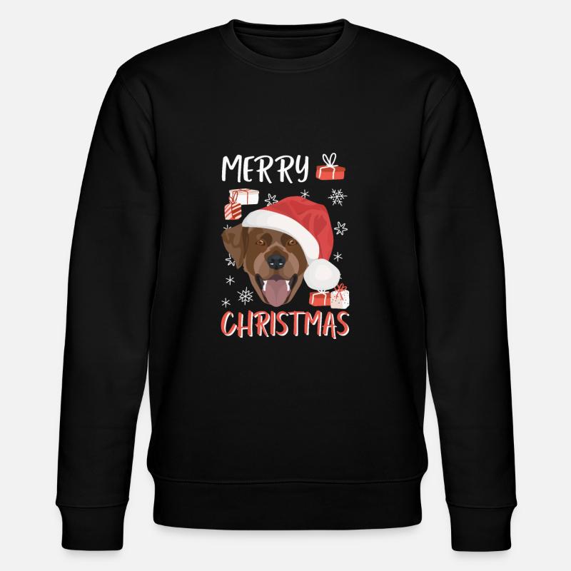 Joyeux Noël Labrador - Sweat bio CHANGER Stanley/Stella Unisexe - noir