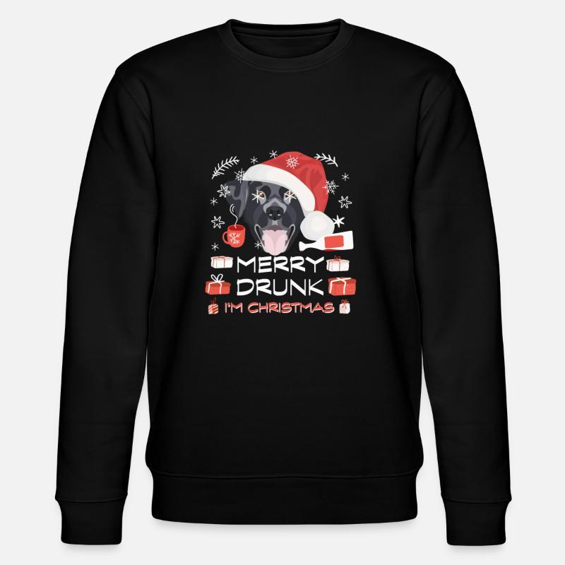 Labrador Weihnachtsmarkt - Stanley/Stella Unisex Bio-Sweatshirt CHANGER  - Schwarz