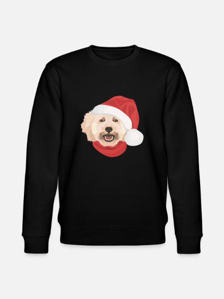 Caniche Joyeux Noël - Sweat bio CHANGER Stanley/Stella Unisexe - noir