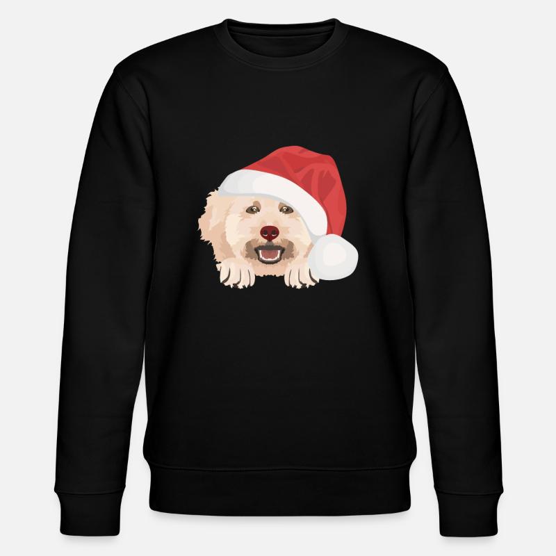 Caniche Joyeux Noël - Sweat bio CHANGER Stanley/Stella Unisexe - noir