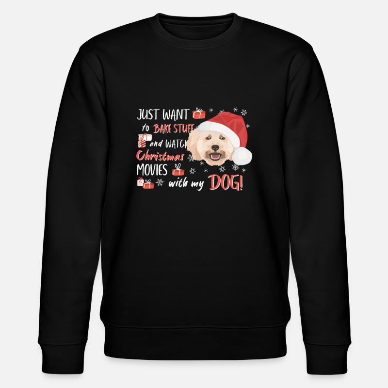 Caniche Joyeux Noël - Sweat bio CHANGER Stanley/Stella Unisexe - noir