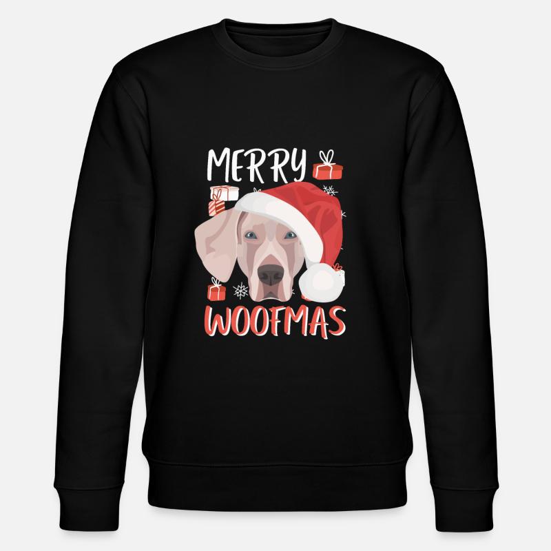 Joyeux Noël Weimaraner - Sweat bio CHANGER Stanley/Stella Unisexe - noir