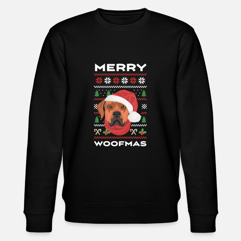 Rhodesian Ridgeback Joyeux Noël - Sweat bio CHANGER Stanley/Stella Unisexe - noir