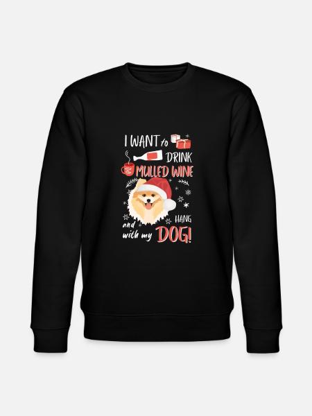Spitz mulled wine Christmas - Stanley/Stella CHANGER Unisex Organic Sweatshirt - black