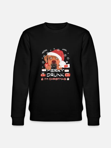 Rhodesian Ridgeback Weihnachtsmarkt - Stanley/Stella Unisex Bio-Sweatshirt CHANGER  - Schwarz