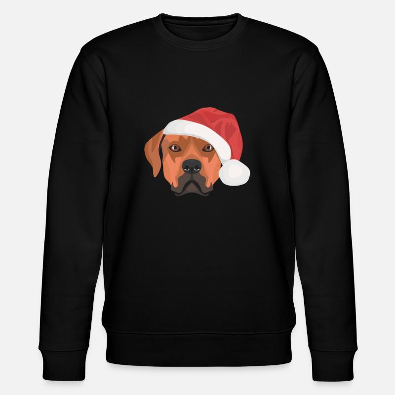 Rhodesian Ridgeback Frohe Weihnachten - Stanley/Stella Unisex Bio-Sweatshirt CHANGER  - Schwarz