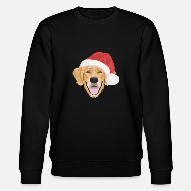 Golden Retriever Joyeux Noël - Sweat bio CHANGER Stanley/Stella Unisexe - noir
