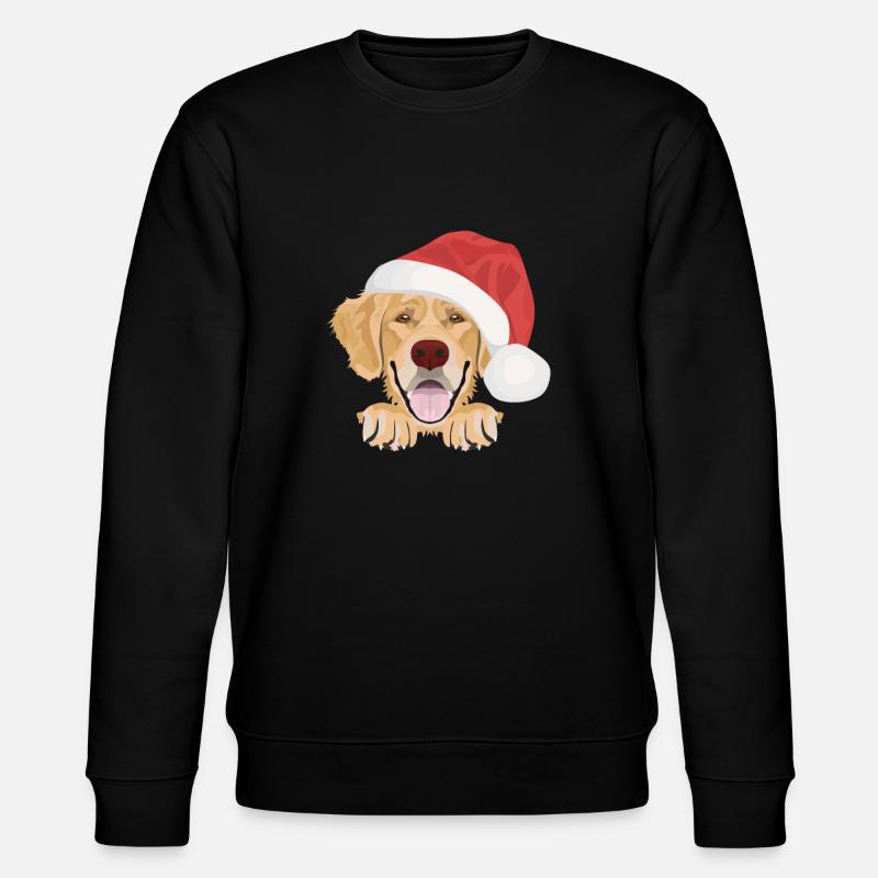Golden Retriever Joyeux Noël - Sweat bio CHANGER Stanley/Stella Unisexe - noir