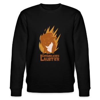 Gefährliches Laubtier Eichhörnchen - Stanley/Stella Unisex Bio-Sweatshirt CHANGER  - Schwarz - Vorne - Nik (191cm) & Marisol (170cm)