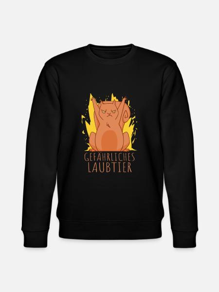 Gefährliches Laubtier Eichhörnchen - Stanley/Stella Unisex Bio-Sweatshirt CHANGER - Schwarz