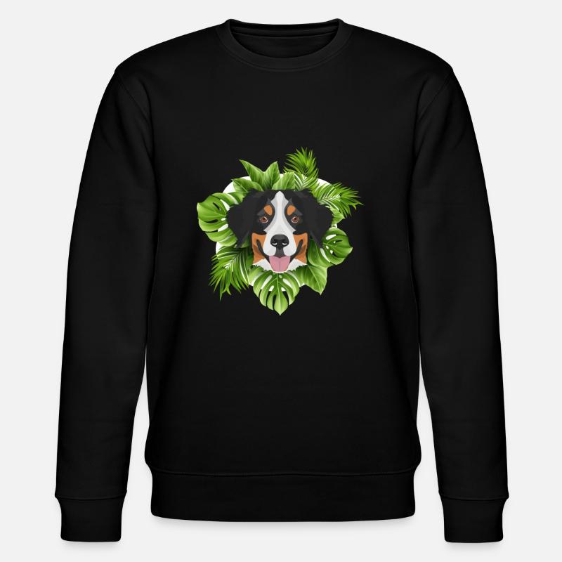 Tropical Berner Sennenhund - Stanley/Stella Unisex Bio-Sweatshirt CHANGER  - Schwarz