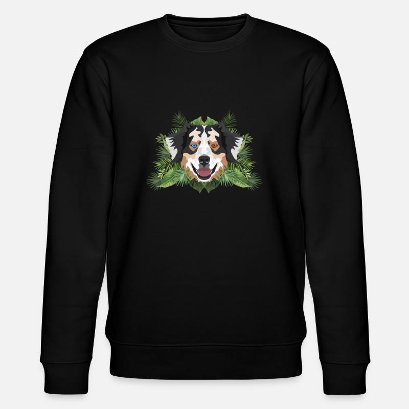 Tropical Australian Shepherd - Stanley/Stella Unisex Bio-Sweatshirt CHANGER  - Schwarz