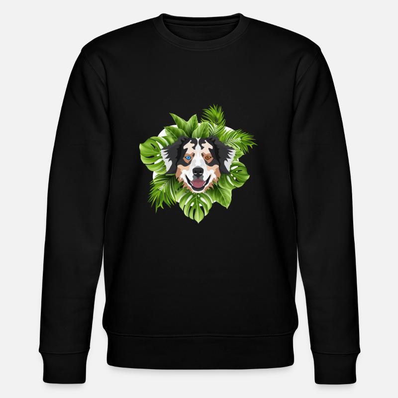 Tropical Australian Shepherd - Stanley/Stella Unisex Bio-Sweatshirt CHANGER  - Schwarz