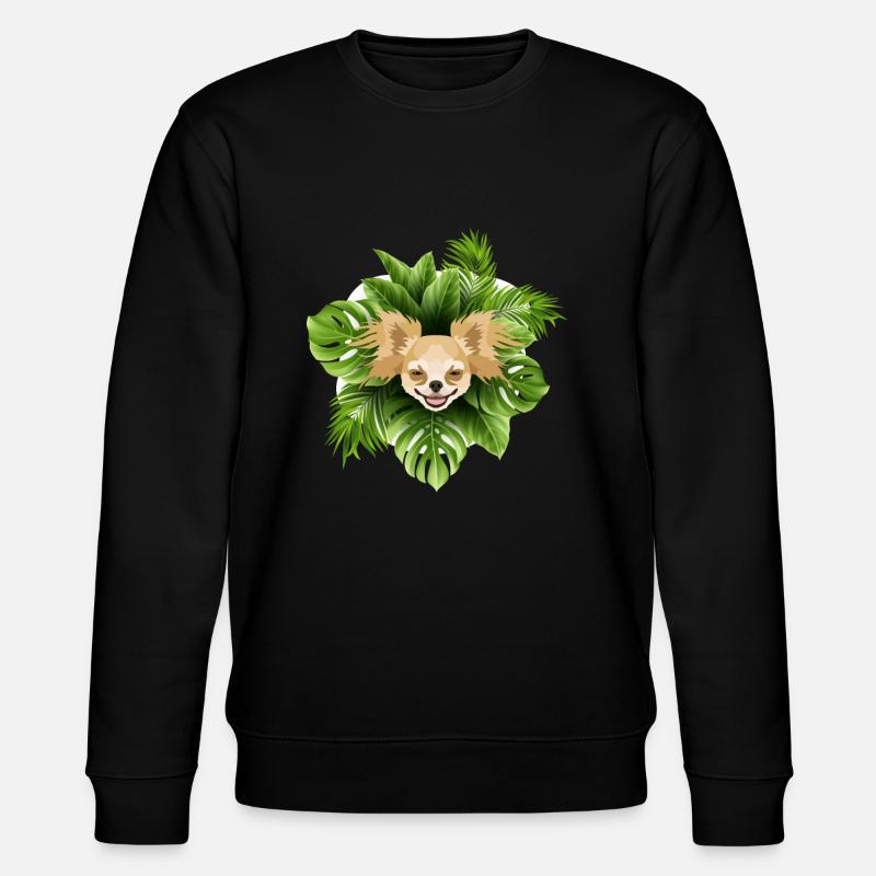 Tropical Chihuahua - Stanley/Stella Unisex Bio-Sweatshirt CHANGER  - Schwarz