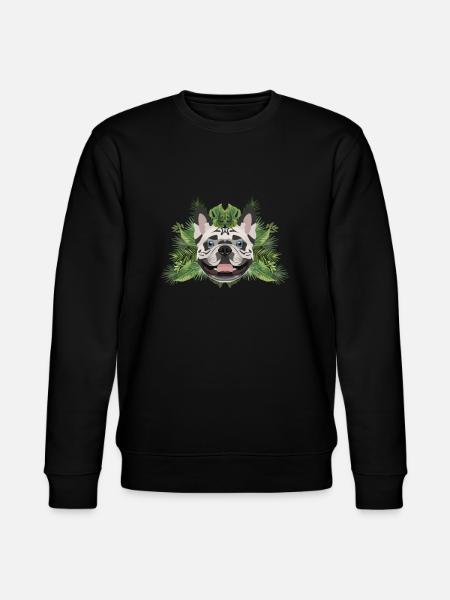 Bouledogue Français tropical - Sweat bio CHANGER Stanley/Stella Unisexe - noir
