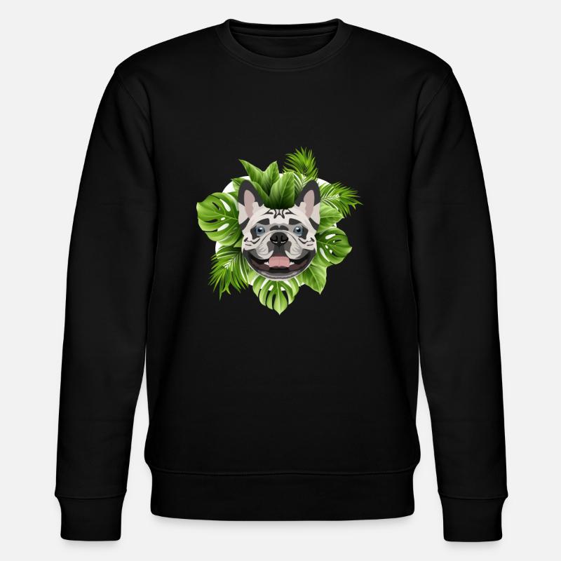 Bouledogue Français tropical - Sweat bio CHANGER Stanley/Stella Unisexe - noir