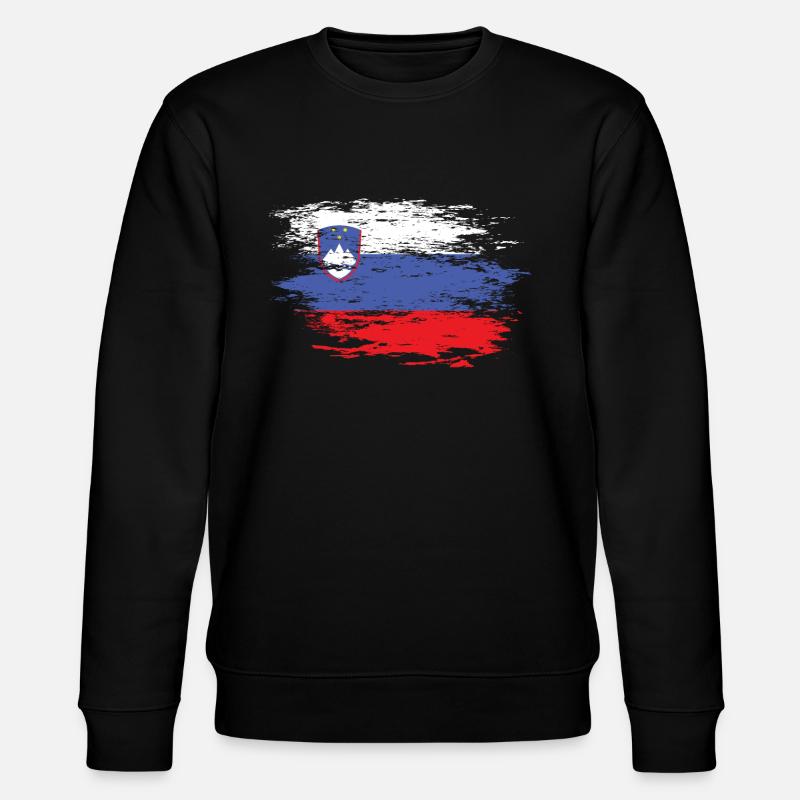 Drapeau de la Slovénie utilisé - Sweat bio CHANGER Stanley/Stella Unisexe - noir