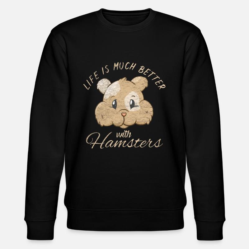 hamster - Stanley/Stella CHANGER Unisex Organic Sweatshirt - black
