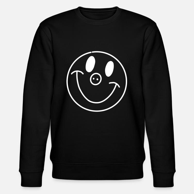 Smilie - Stanley/Stella Unisex Bio-Sweatshirt CHANGER  - Schwarz