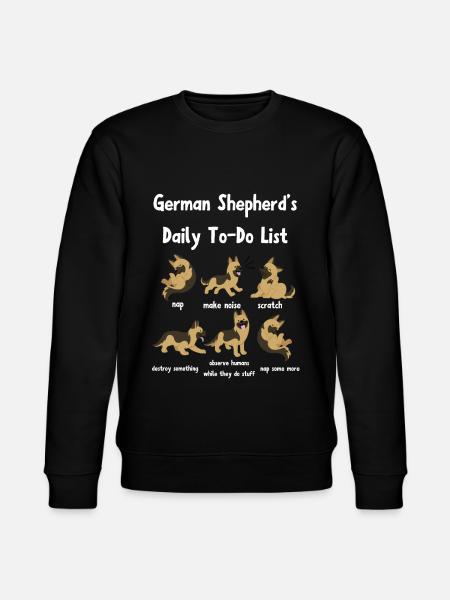 German shepherd - Stanley/Stella CHANGER Unisex Organic Sweatshirt - black
