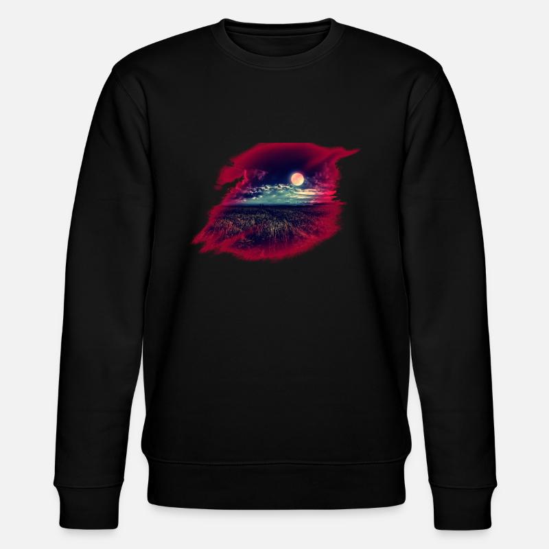 Mond - Stanley/Stella Unisex Bio-Sweatshirt CHANGER  - Schwarz