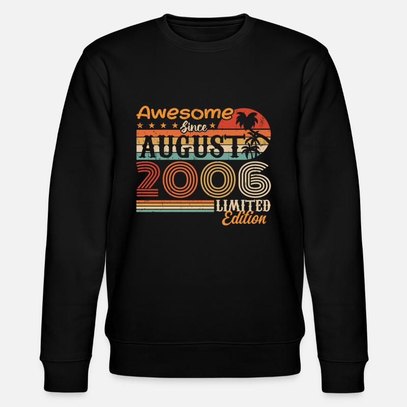2006 August Geschenkidee August 2006 - Stanley/Stella Unisex Bio-Sweatshirt CHANGER  - Schwarz