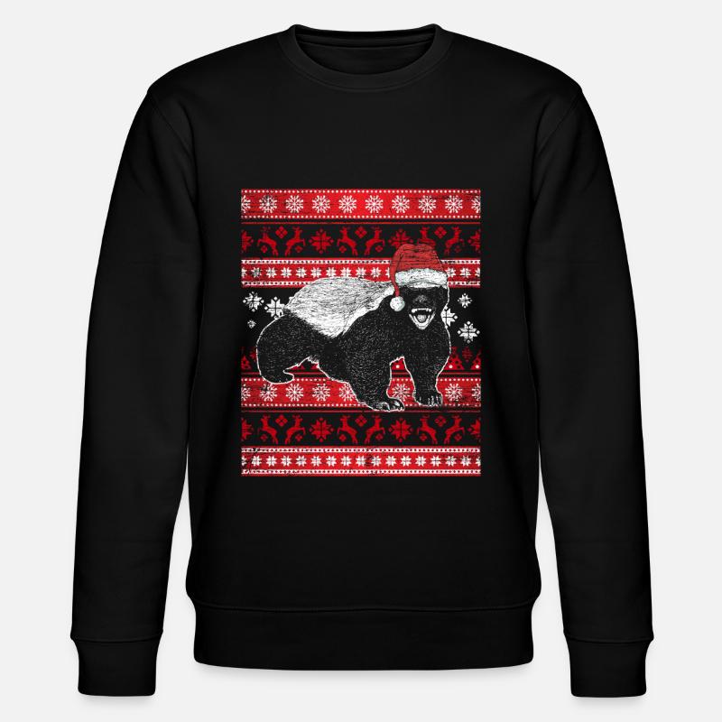 Ugly Christmas Honigdachs - Sweat bio CHANGER Stanley/Stella Unisexe - noir