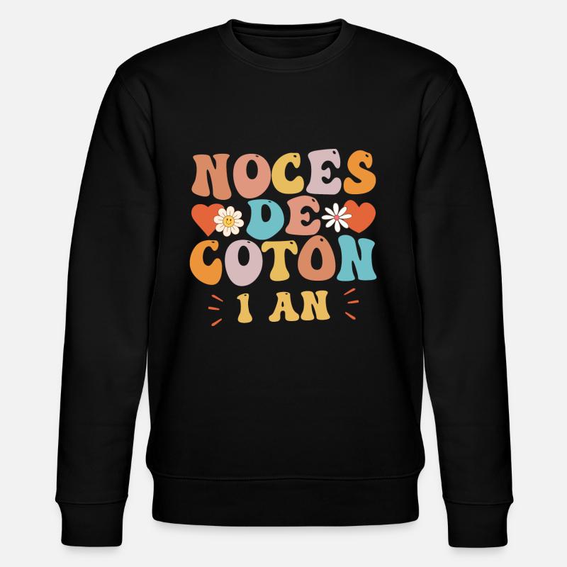 Noces de Coton - Sweat bio CHANGER Stanley/Stella Unisexe - noir