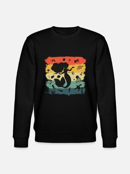 mermaid - Stanley/Stella CHANGER Unisex Organic Sweatshirt - black