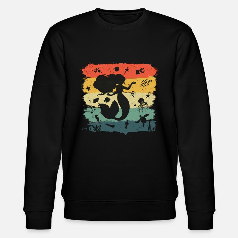 mermaid - Stanley/Stella CHANGER Unisex Organic Sweatshirt - black