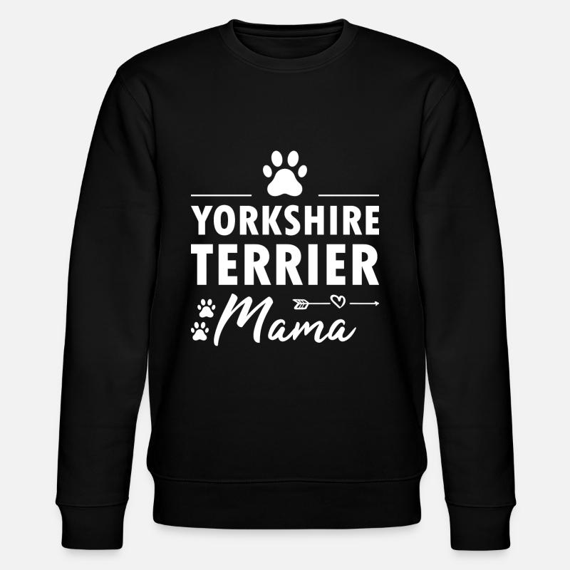 Yorkshire Terrier Mama - Stanley/Stella Unisex Bio-Sweatshirt CHANGER  - Schwarz