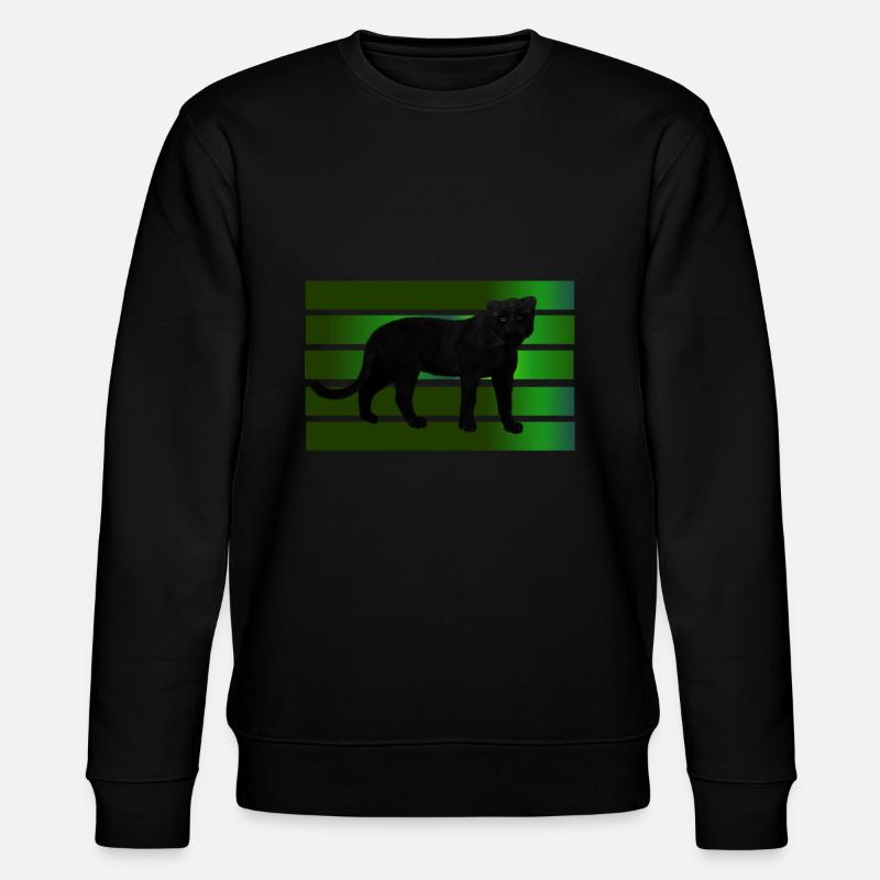 Schwarzer Panther - Stanley/Stella Unisex Bio-Sweatshirt CHANGER  - Schwarz