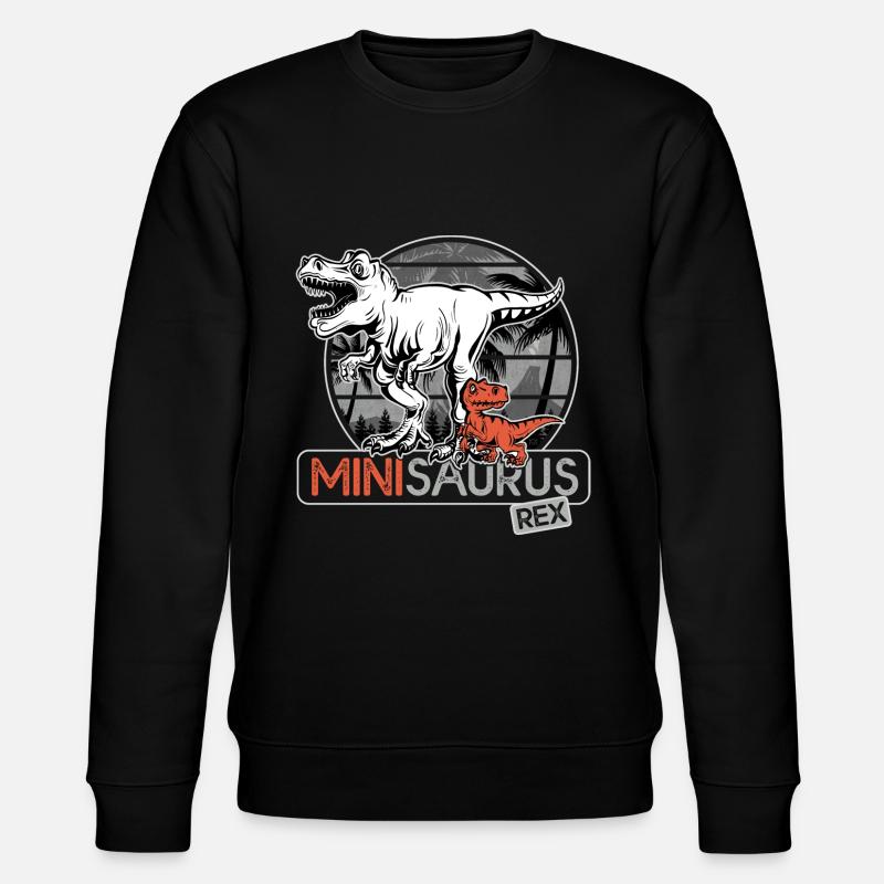 Minisaurus rex Cadeau garçon dinosaure - Sweat bio CHANGER Stanley/Stella Unisexe - noir