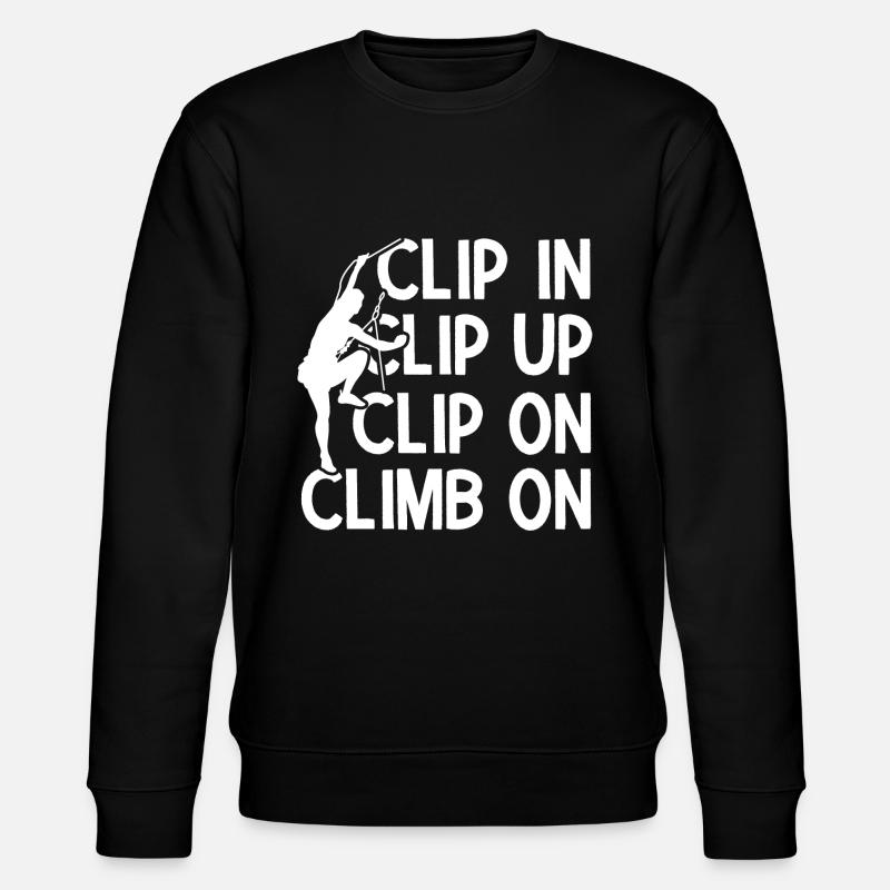 Klettern Bouldern - Stanley/Stella Unisex Bio-Sweatshirt CHANGER  - Schwarz
