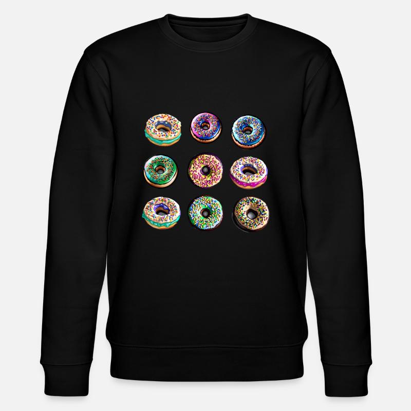 Donuts Muffins Donut Candy - Stanley/Stella CHANGER Unisex Organic Sweatshirt - black