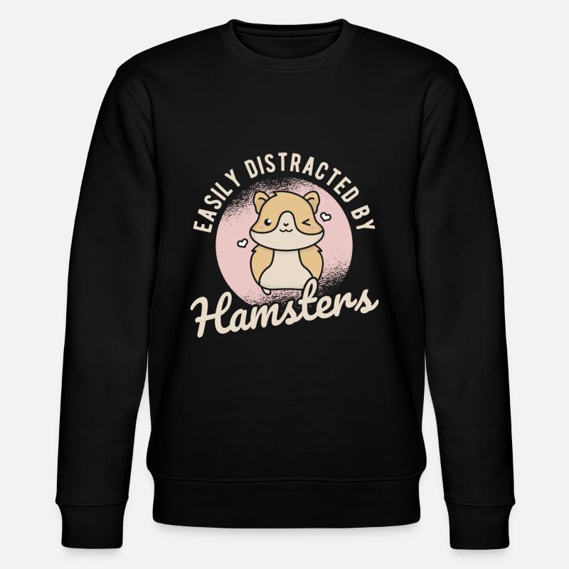 Nagetier Hamster - Stanley/Stella Unisex Bio-Sweatshirt CHANGER  - Schwarz
