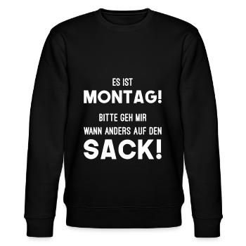 Montag Sack Nerven - Stanley/Stella Unisex Bio-Sweatshirt CHANGER  - Schwarz - Vorne - Nik (191cm) & Marisol (170cm)