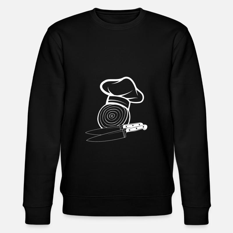 Zwiebel Onions Chef - Stanley/Stella Unisex Bio-Sweatshirt CHANGER  - Schwarz