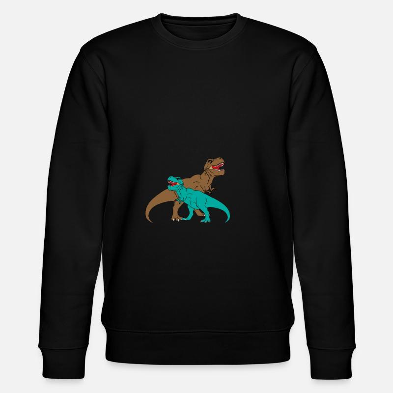 T-REX - Thyrannosaurus Rex - Stanley/Stella CHANGER Unisex Organic Sweatshirt - black