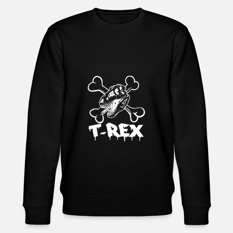 T-REX - Thyrannosaurus Rex - Stanley/Stella CHANGER Unisex Organic Sweatshirt - black