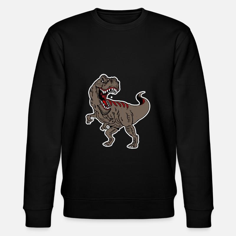 T-REX - Thyrannosaurus Rex Braun - Sweat bio CHANGER Stanley/Stella Unisexe - noir