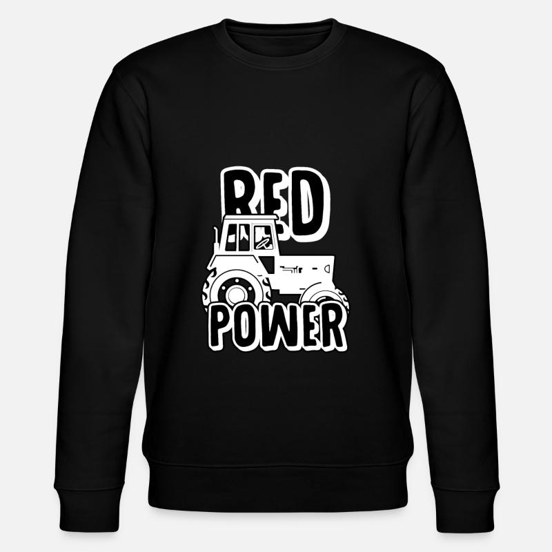 Traktor - Red Power - Stanley/Stella Unisex Bio-Sweatshirt CHANGER  - Schwarz