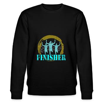 Jogger - Finisher - Stanley/Stella Unisex Bio-Sweatshirt CHANGER  - Schwarz - Vorne - Nik (191cm) & Marisol (170cm)