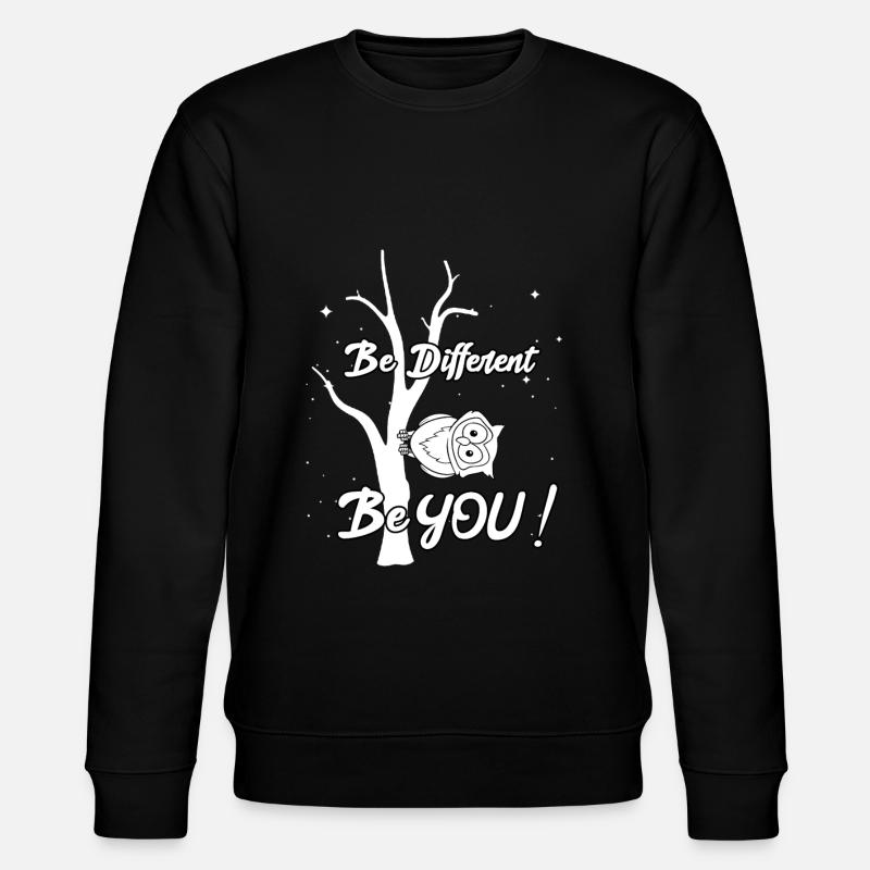 Be Different - Be You - Stanley/Stella Unisex Bio-Sweatshirt CHANGER  - Schwarz