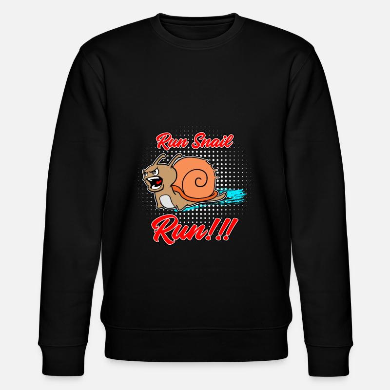 Run run d'escargot - Sweat bio CHANGER Stanley/Stella Unisexe - noir
