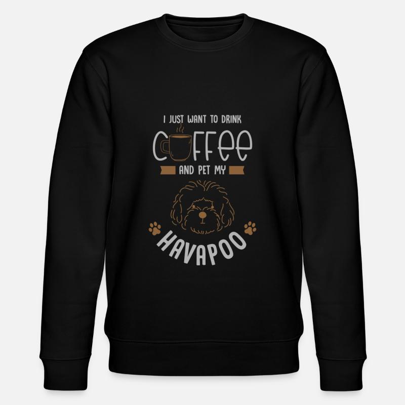 havapoo, havapoo Havanese, poodle, - Stanley/Stella CHANGER Unisex Organic Sweatshirt - black